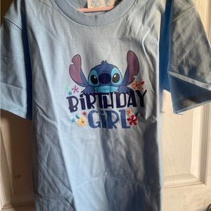 Stitch birthday shirt for girls